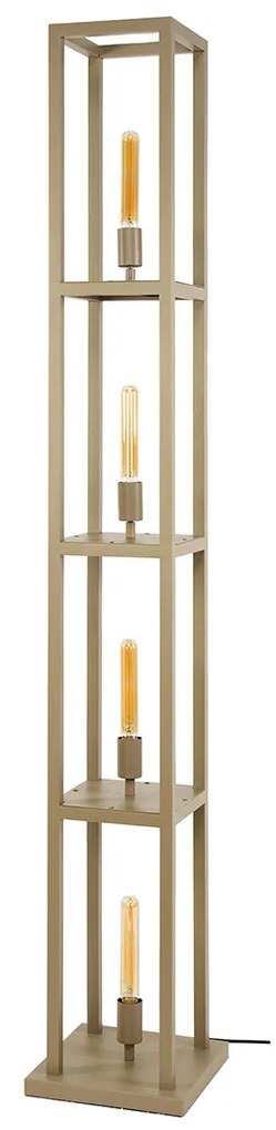 Vloerlamp 4-lichts Beige