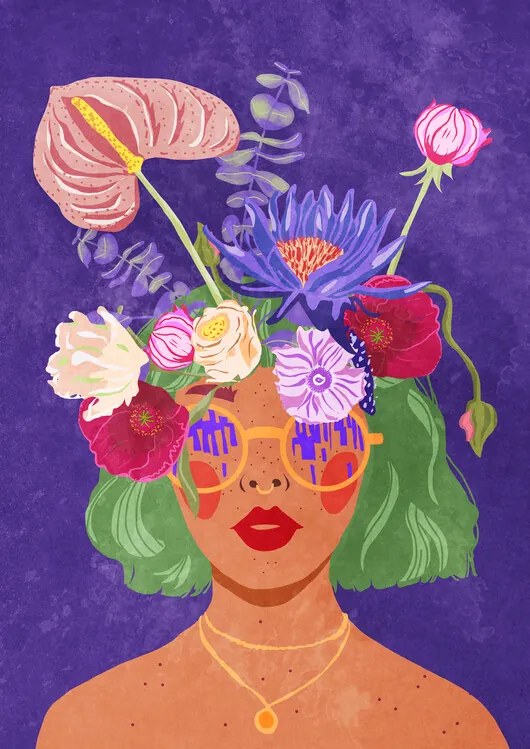 Ilustratie Flower head, Raissa Oltmanns