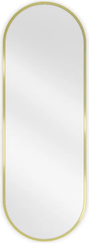 Mexen Loft ovaal badkamer spiegel 100 x 35 cm, gouden frame - 9851-100-035-000-50