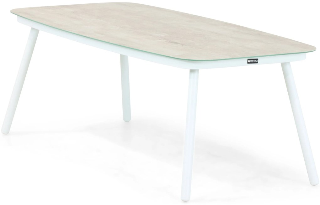 Stoel en Bank Loungeset 5 personen Aluminium/rope Wit  Lifestyle Garden Furniture Feraro