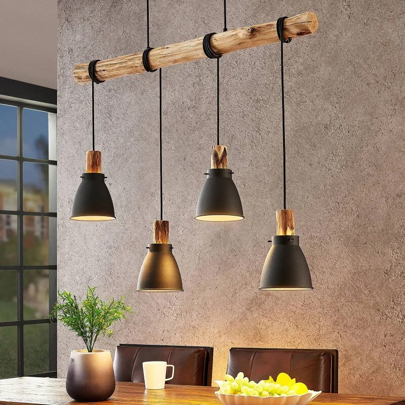 Trebale hanglamp, 4-lamps - lampen-24