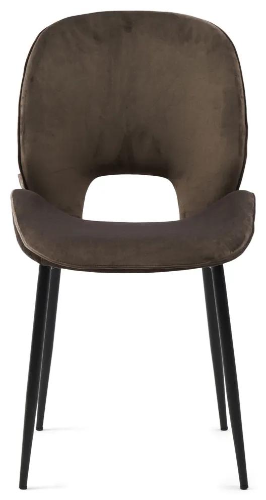 Rivièra Maison - Mr. Beekman Dining Chair, velvet III, anthracite - Kleur: grijs