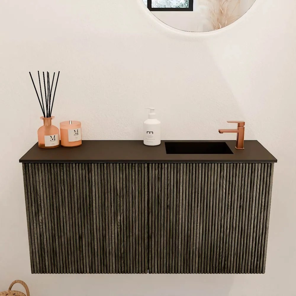 Mondiaz Joya 80cm toiletmeubel shadow met wastafel faye rechts 1 kraangat urban