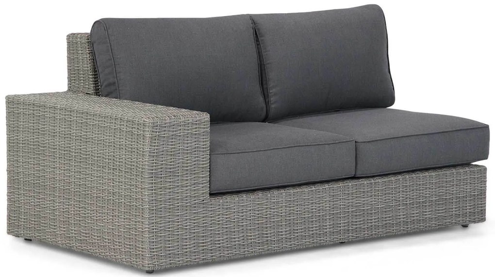 Hoek loungeset 5 personen Wicker Grijs  Garden Collections Oxford/Seaside