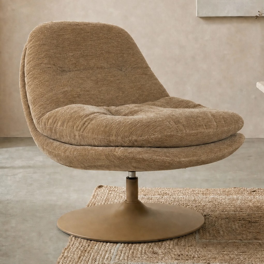 Draaibaar Fauteuil Taupe
