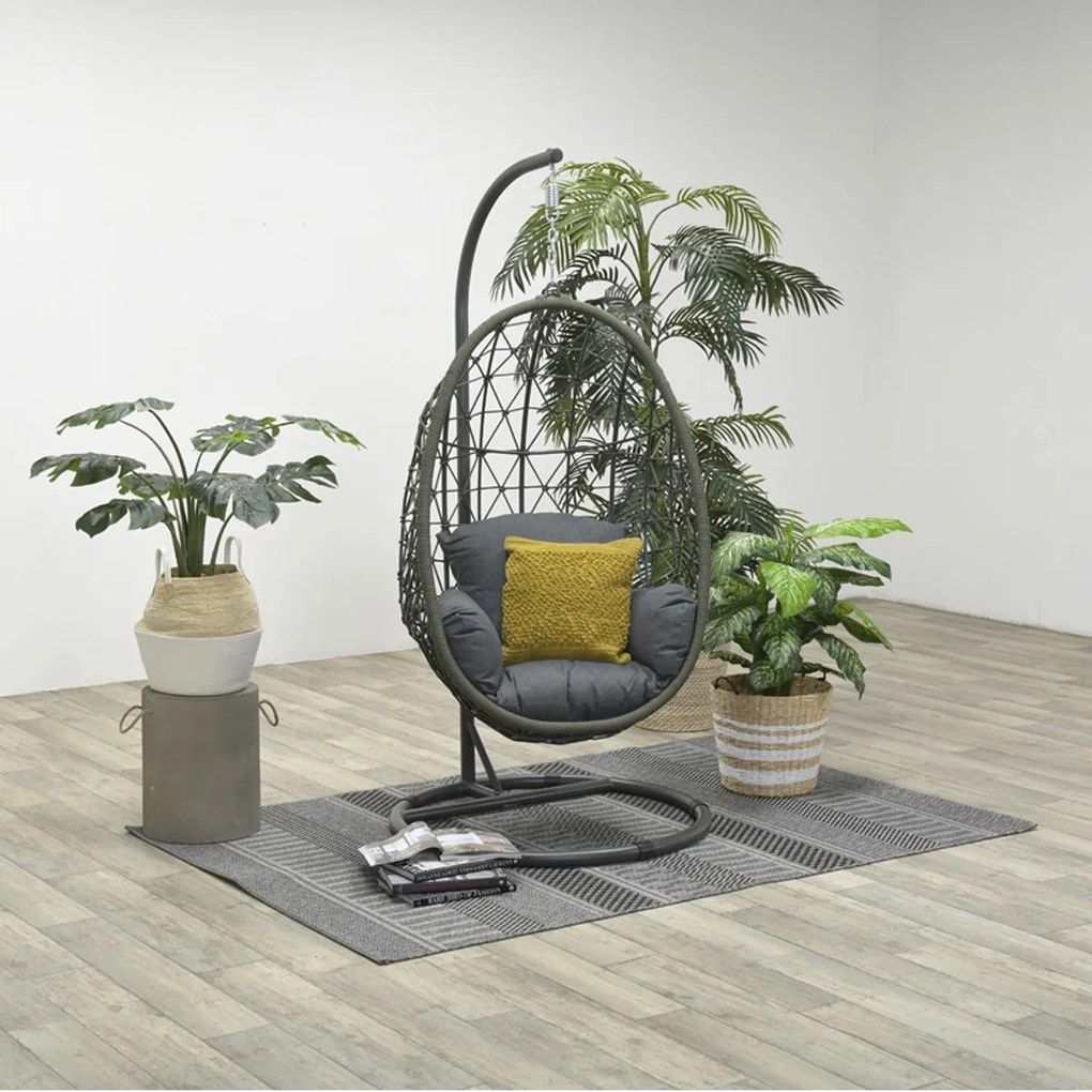 Garden Impressions Hangstoel Panama hangstoel ei - rope mos groen
