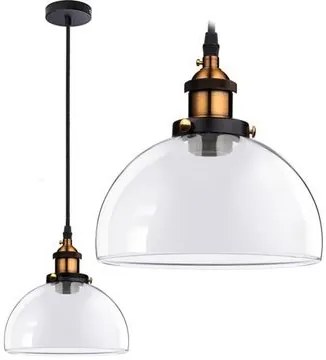 Hangende glazen plafondlamp Verto C