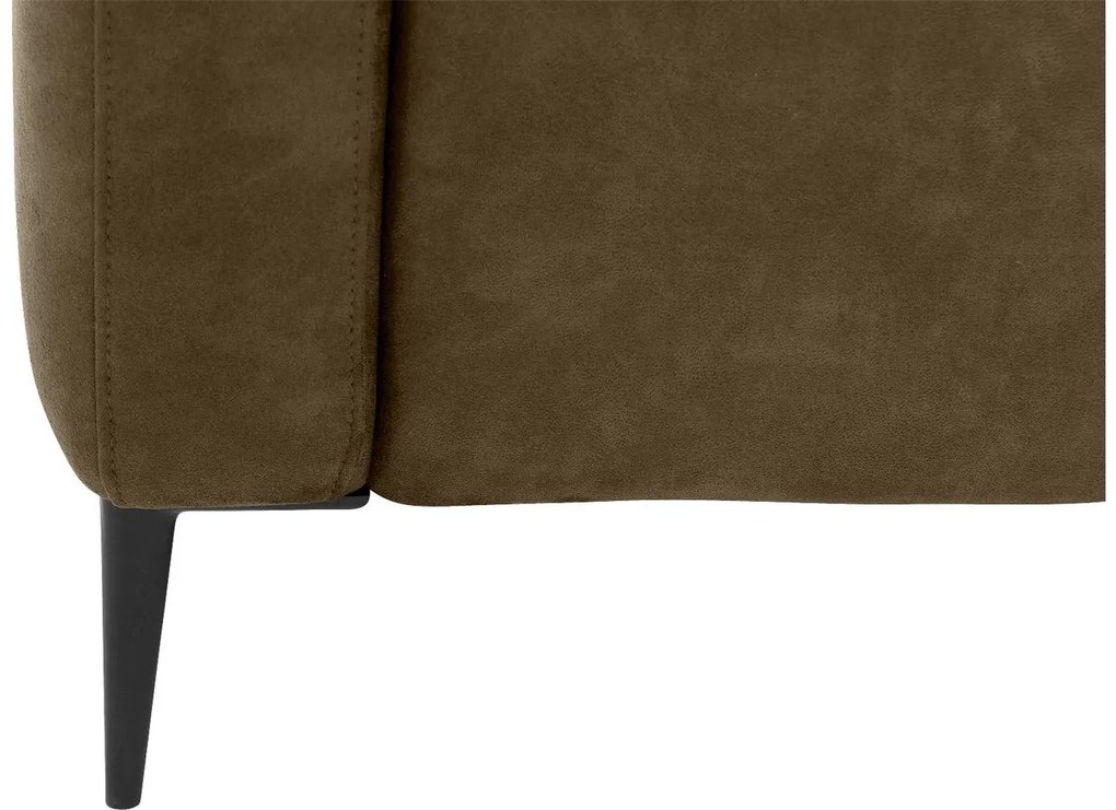 Goossens Key West groen, micro leer, 2,5-zits, modern design