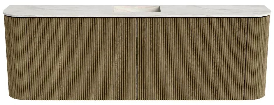 Mondiaz Joya DLux 125cm toiletmeubel ronding links/rechts dusk met wastafel faye midden 1 kraangat ostra