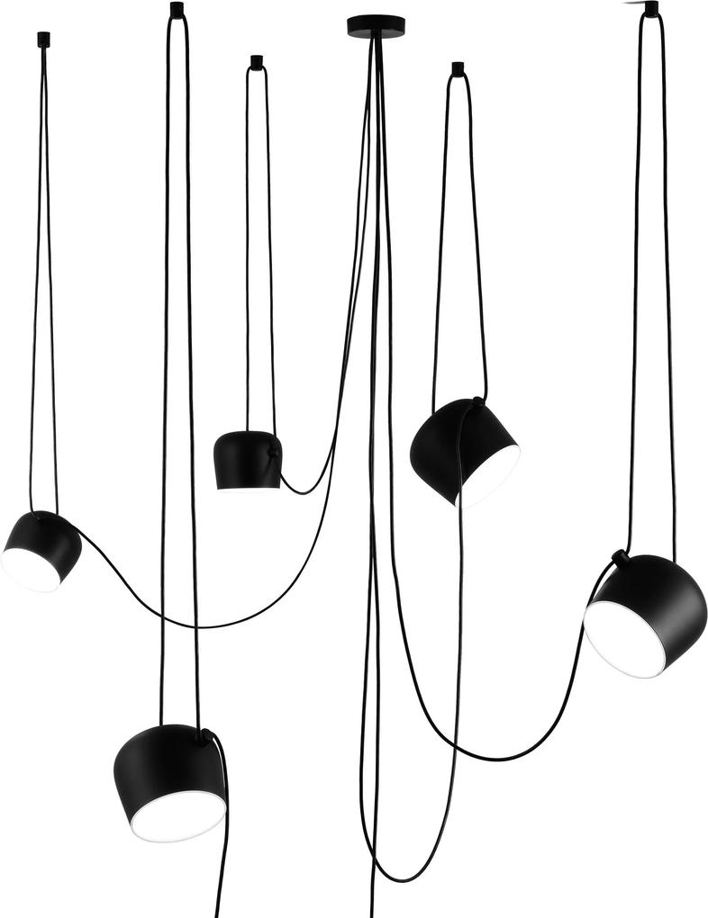 Flos Aim hanglamp set 5 LED zwart