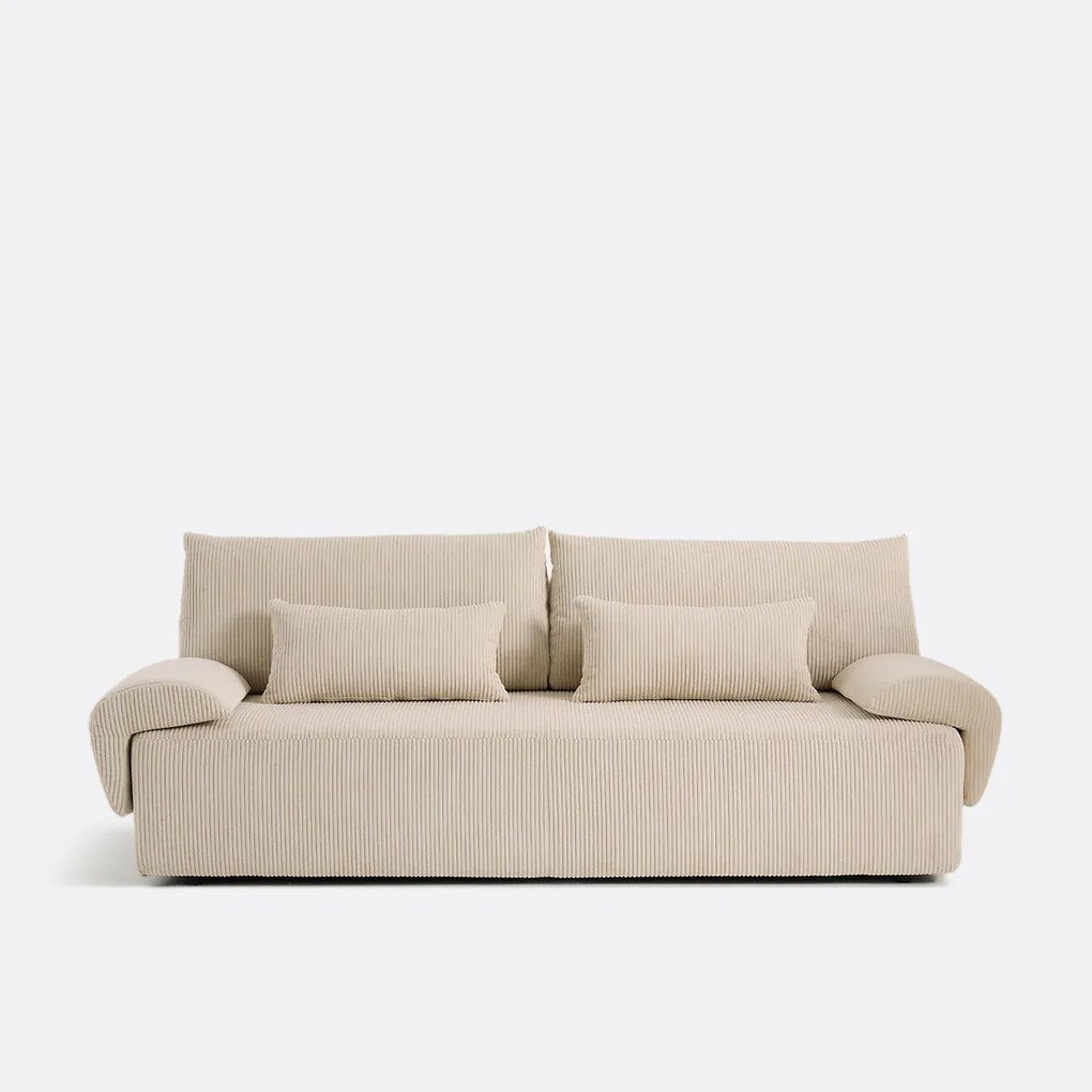 Omvormbare 3-zitsbank in ribfluweel, Maona