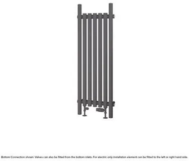 Eastbrook Lambourne horizontale radiator 40x120cm 649W antraciet