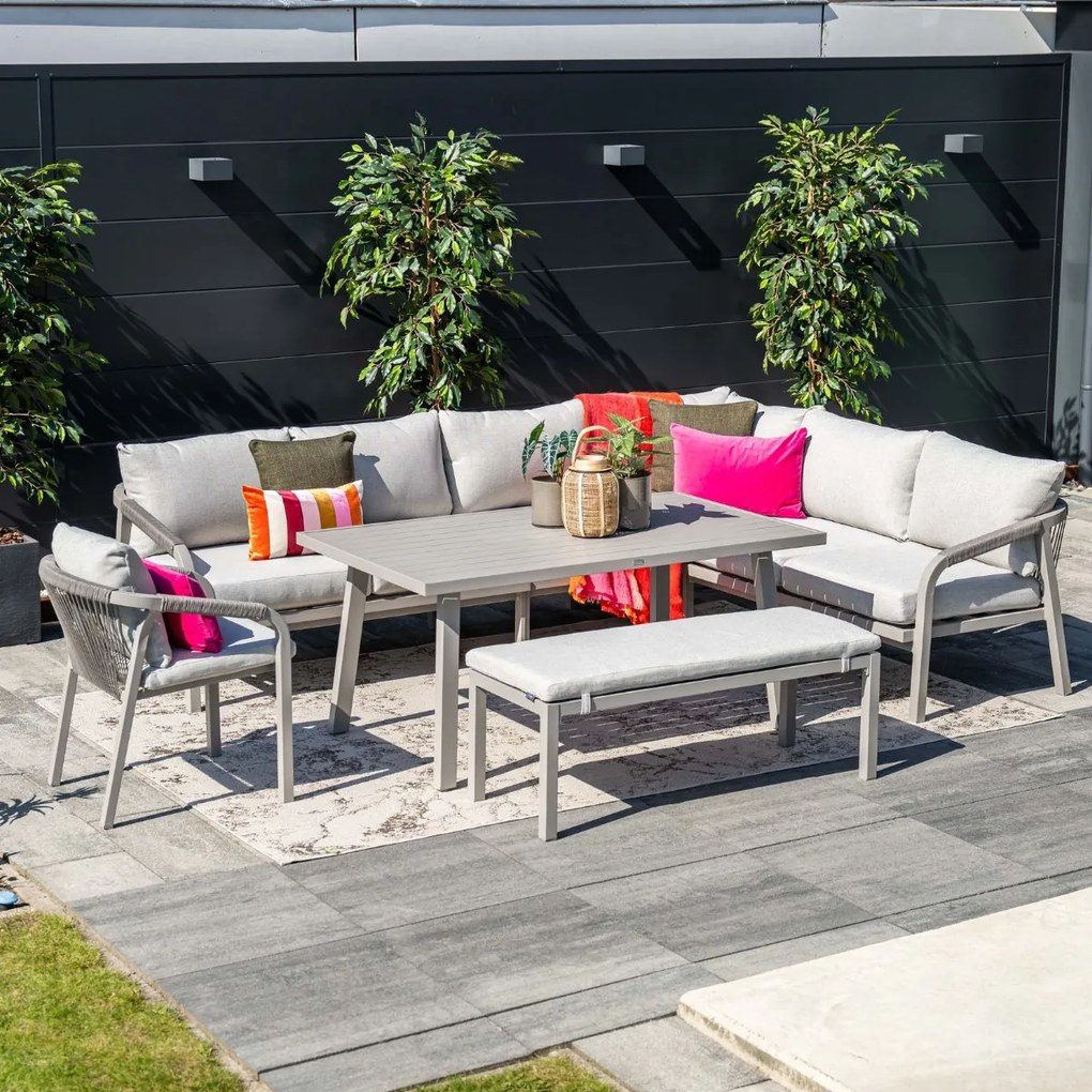Garden Impressions Tarera lounge dining set 5-delig R - taupe