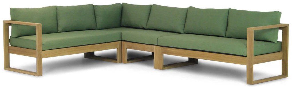 Hoek loungeset  Teak Old teak greywash 6 personen Garden Collections Newbury