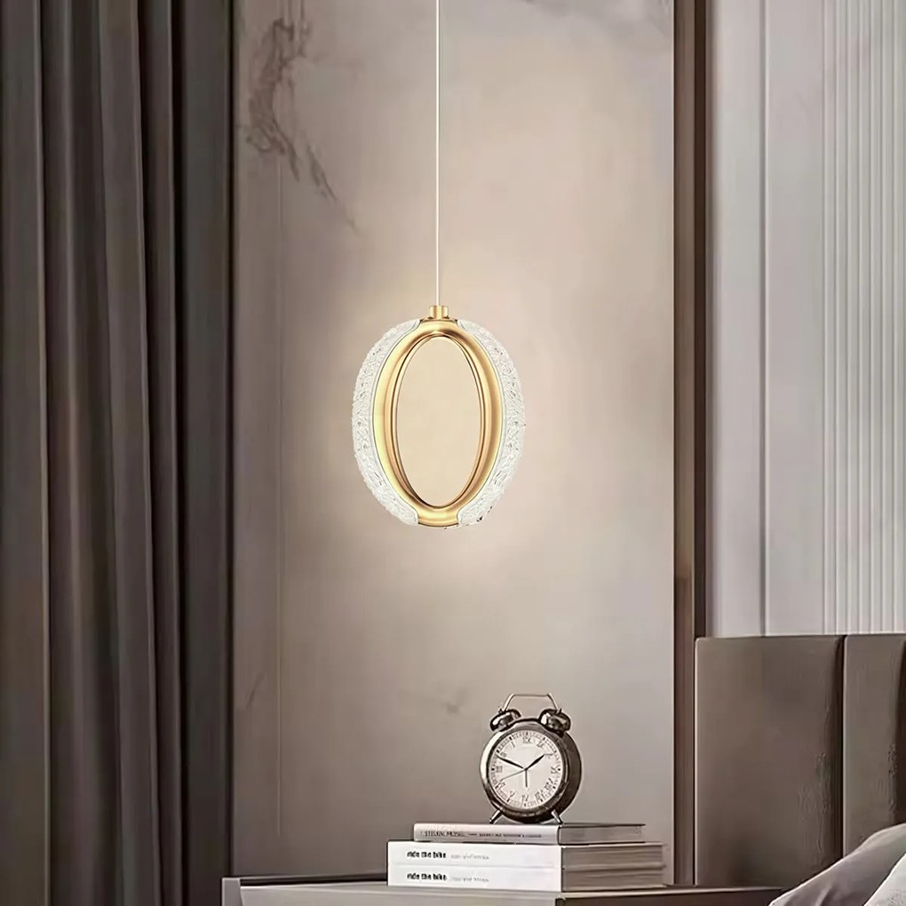 Kristallen Hanglamp LED G114-1CP Złota