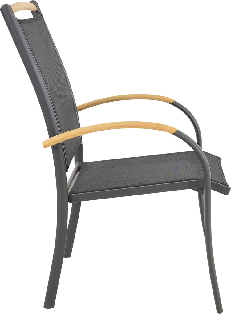 Lesli Living  Tuinstoel Stapelbaar - Monza - Teak - Lesli Living