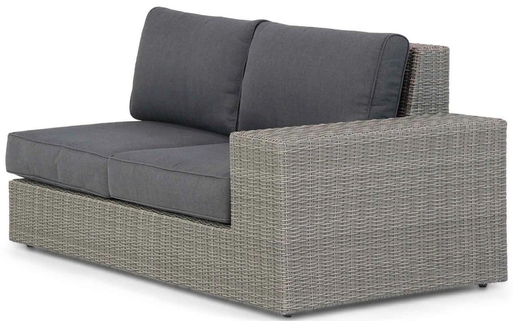 Dining Loungeset 5 personen Wicker Grijs Garden Collections New Castle