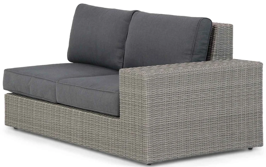 Hoek loungeset 5 personen Wicker Grijs Garden Collections Oxford