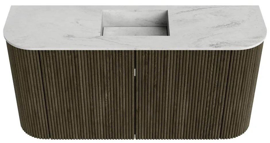 Mondiaz Joya DLux 85cm toiletmeubel ronding links/rechts shadow met wastafel faye midden 1 kraangat opalo