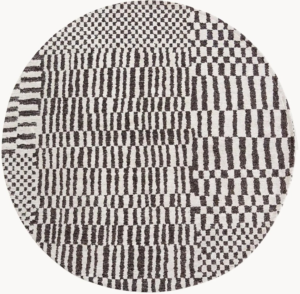 Rond in- & outdoor vloerkleed Berber, wasbaar