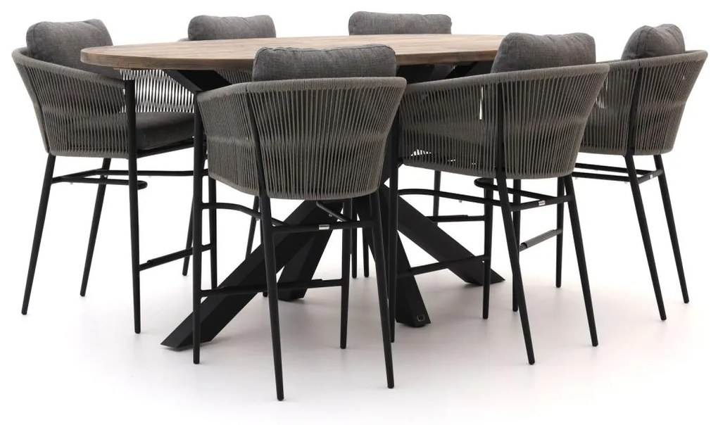 Barset Bellagio  | 6 personen | Tuinset aluminium | 7-delig | Kees Smit Tuinmeubelen