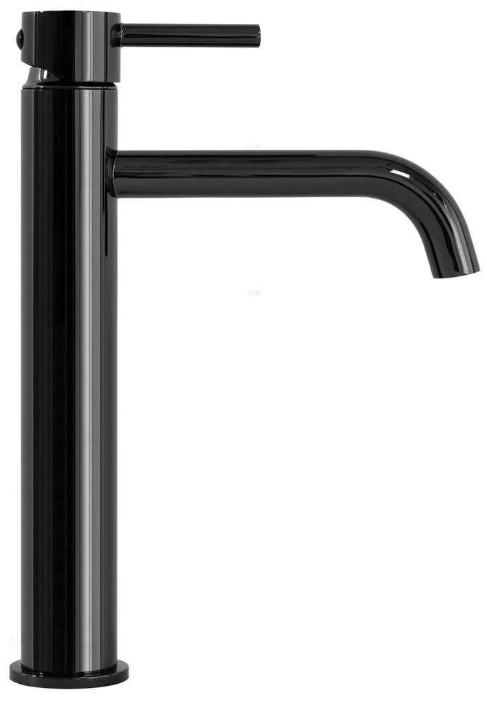 Wastafelkraan Rea Lungo Black Metallic High