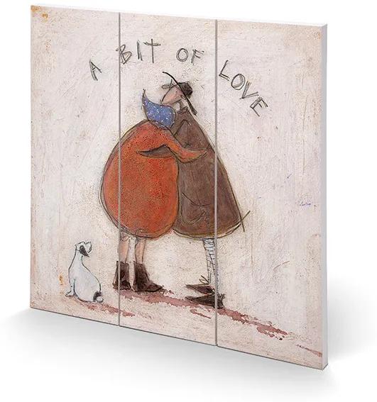 Sam Toft - A Bit of Love Schilderij op hout, (30 x 30 cm)