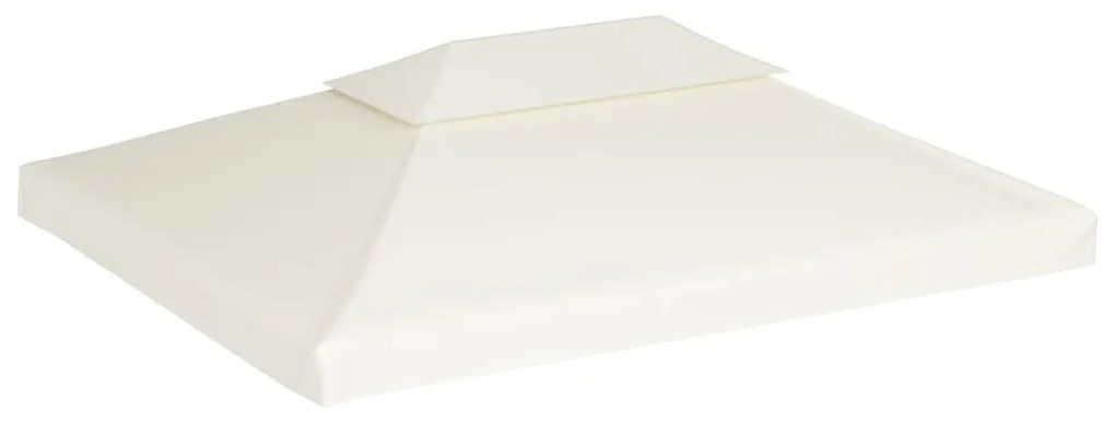vidaXL Vervangend tentdoek prieel 310 g/m² 3x4 m crèmewit