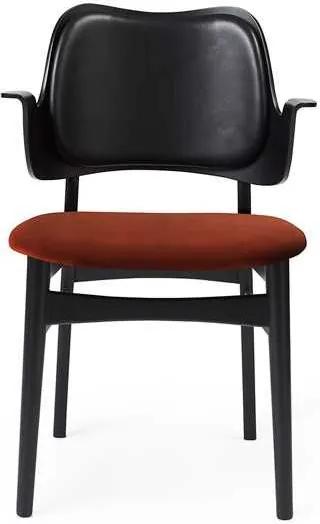 Warm Nordic Gesture stoel gestoffeerd Ritz 3701/Prescott 207 zwart