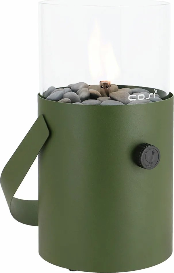 Cosi Fires Cosiscoop Original gaslantaarn Ø16x30 cm - moss green