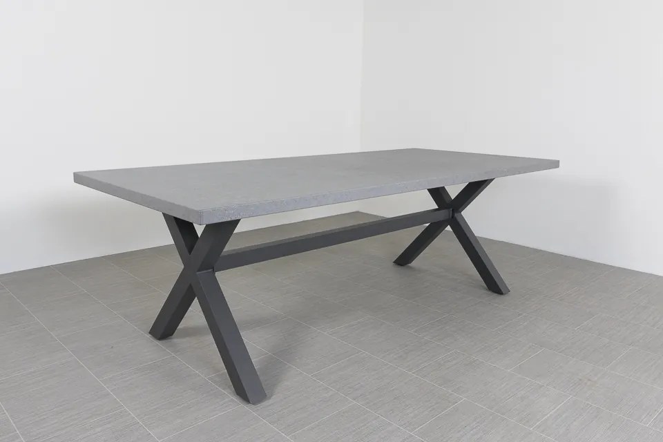 Lucca dark grey/Verona antraciet 220 cm. tuinset - 7-delig