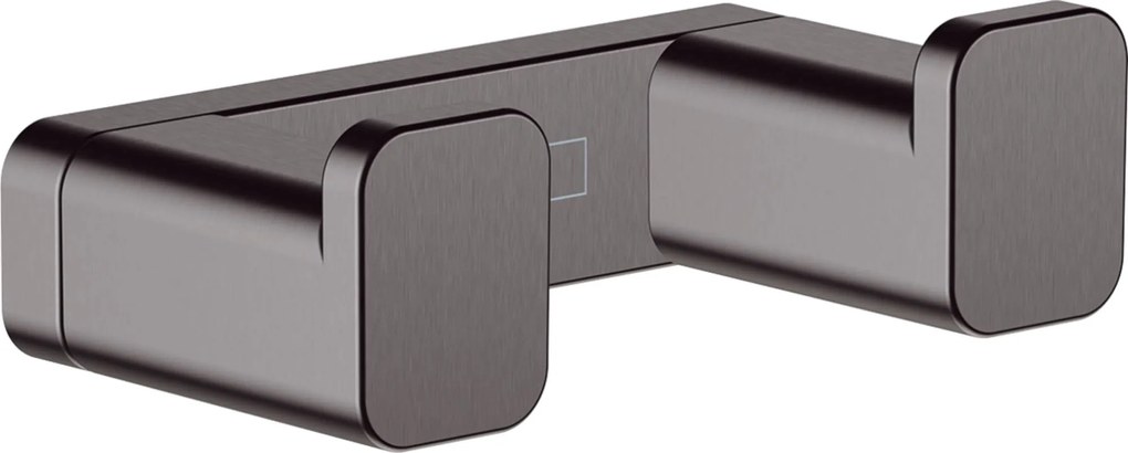 Hansgrohe AddStoris dubbele wandhaak 6,6x3,6x2,1cm brushed black chroom