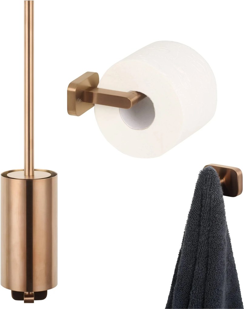 Ben Mykanto toilet accessoires 3-delig geborsteld koper