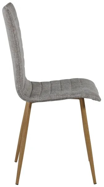 Jörn Eetkamerstoel - Lotta  - Lichtgrijs - Linnen - Jörn