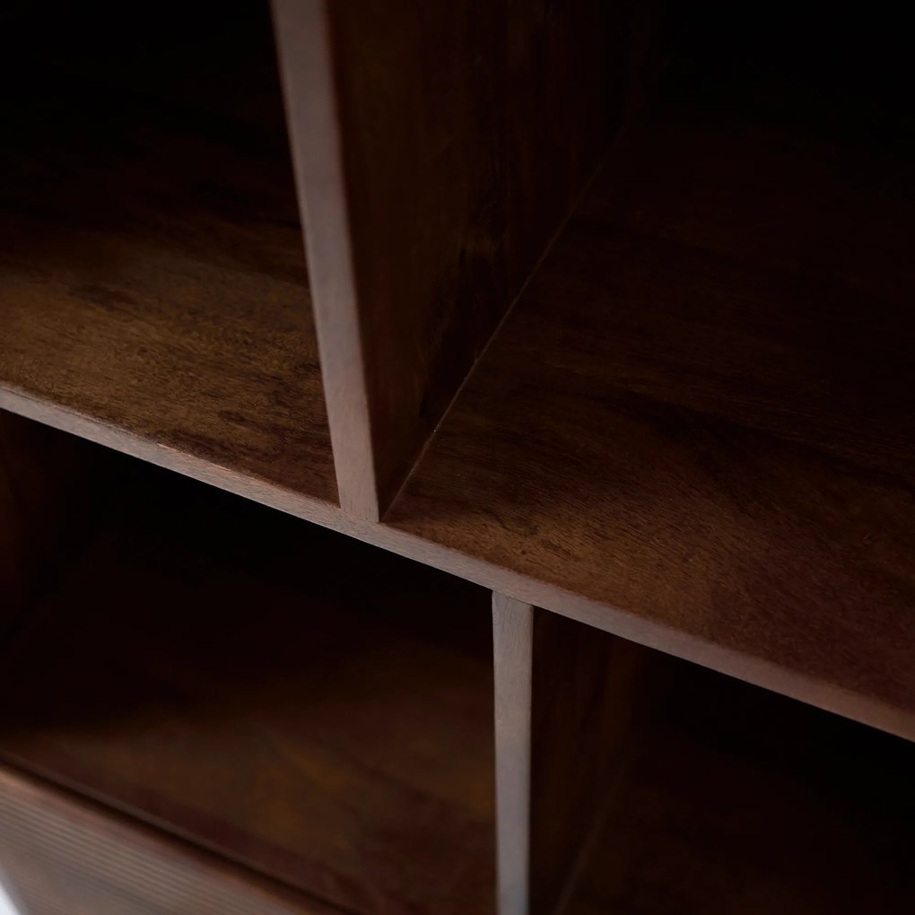 Open Kast Hoog Met Ronde Hoeken - 85x40x170cm.