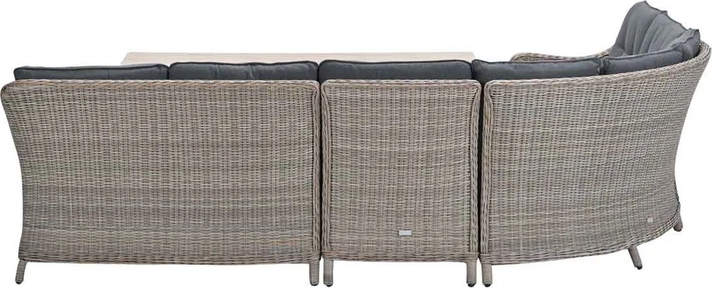 Garden Impressions Nova lounge dining set 5-delig - mystic grey