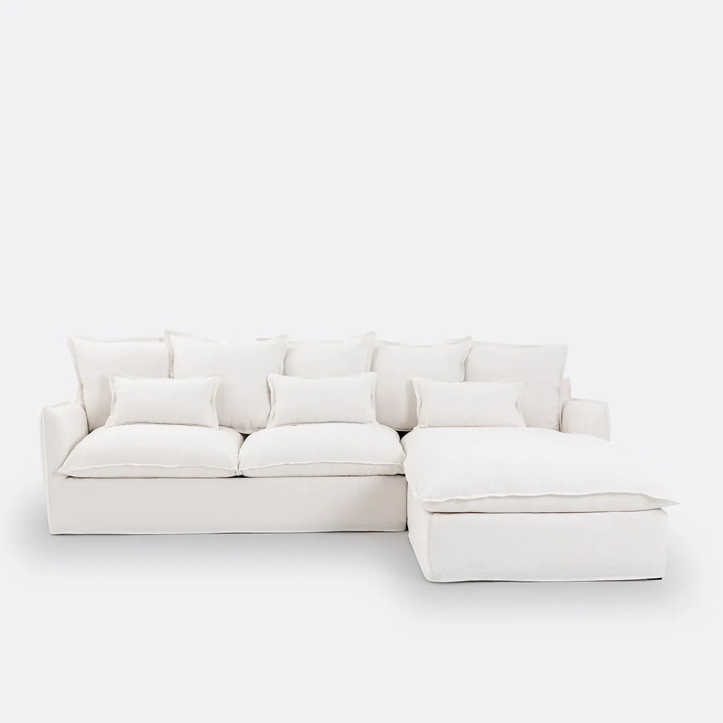 Hoes voor hoekbank in dik linnen, Odna