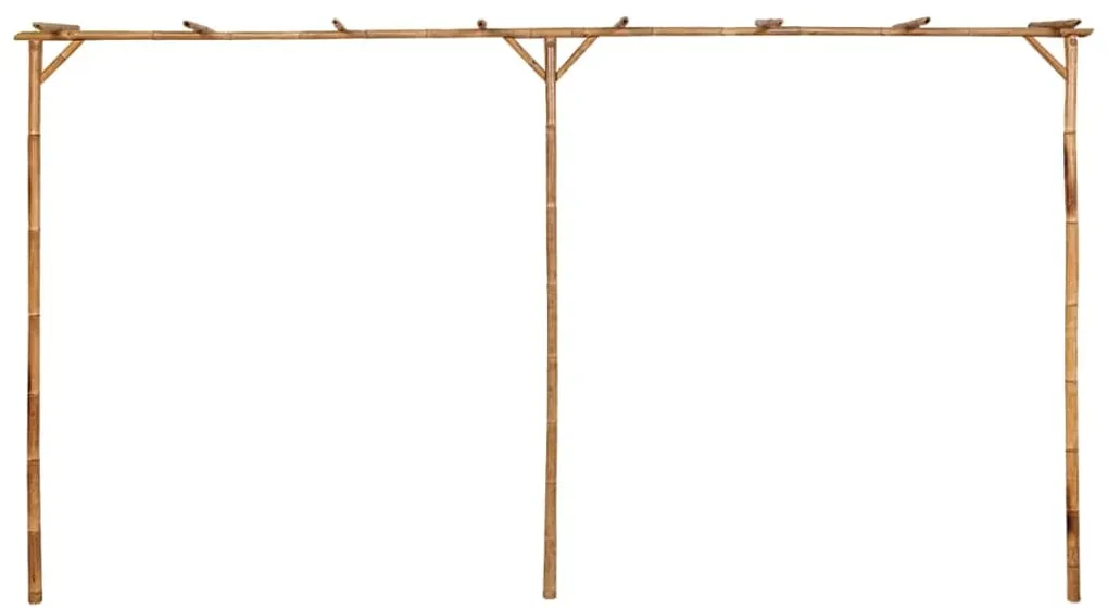 vidaXL Pergola bamboe 385x40x205 cm
