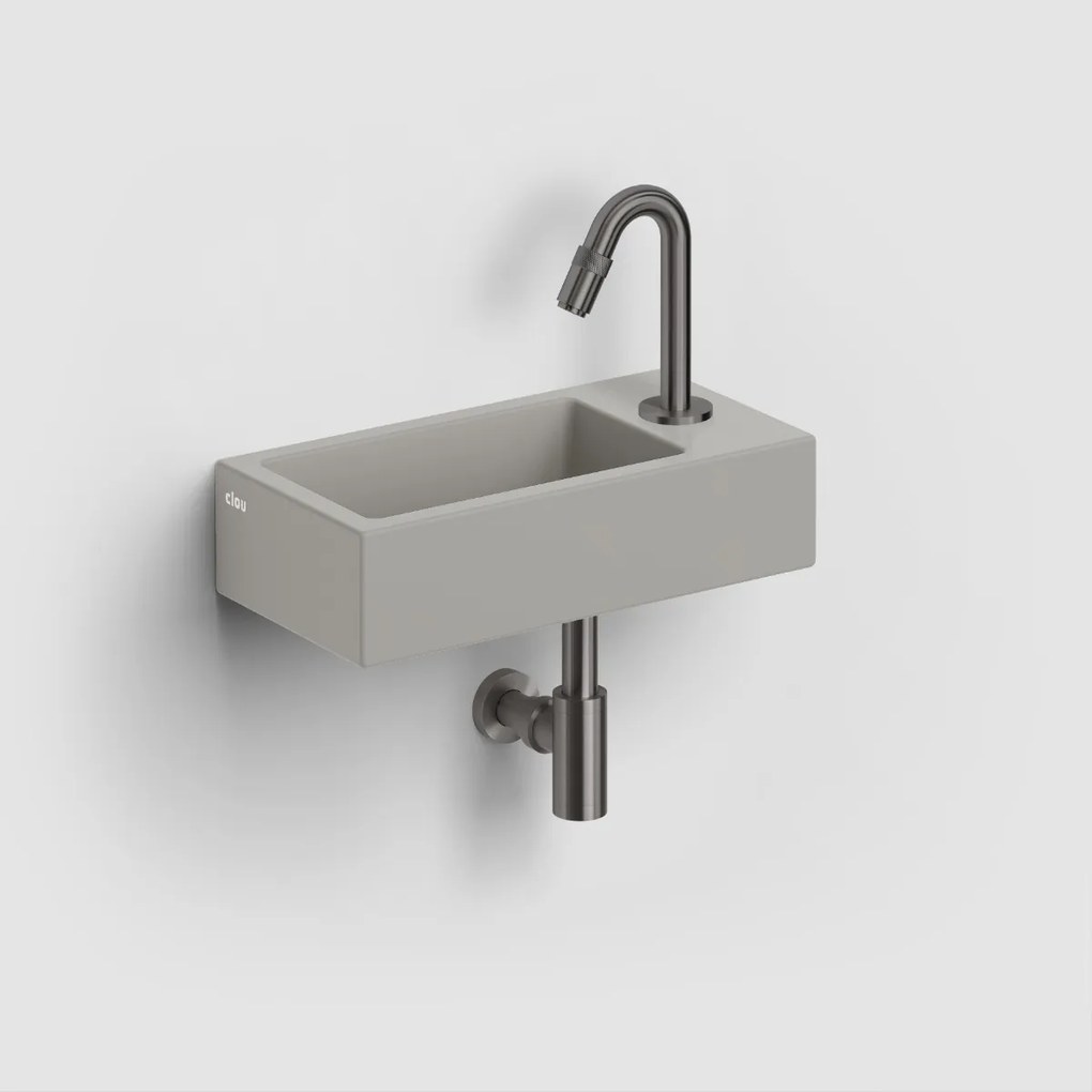 Clou Freddo 9 fonteinkraan gunmetal geborsteld PVD