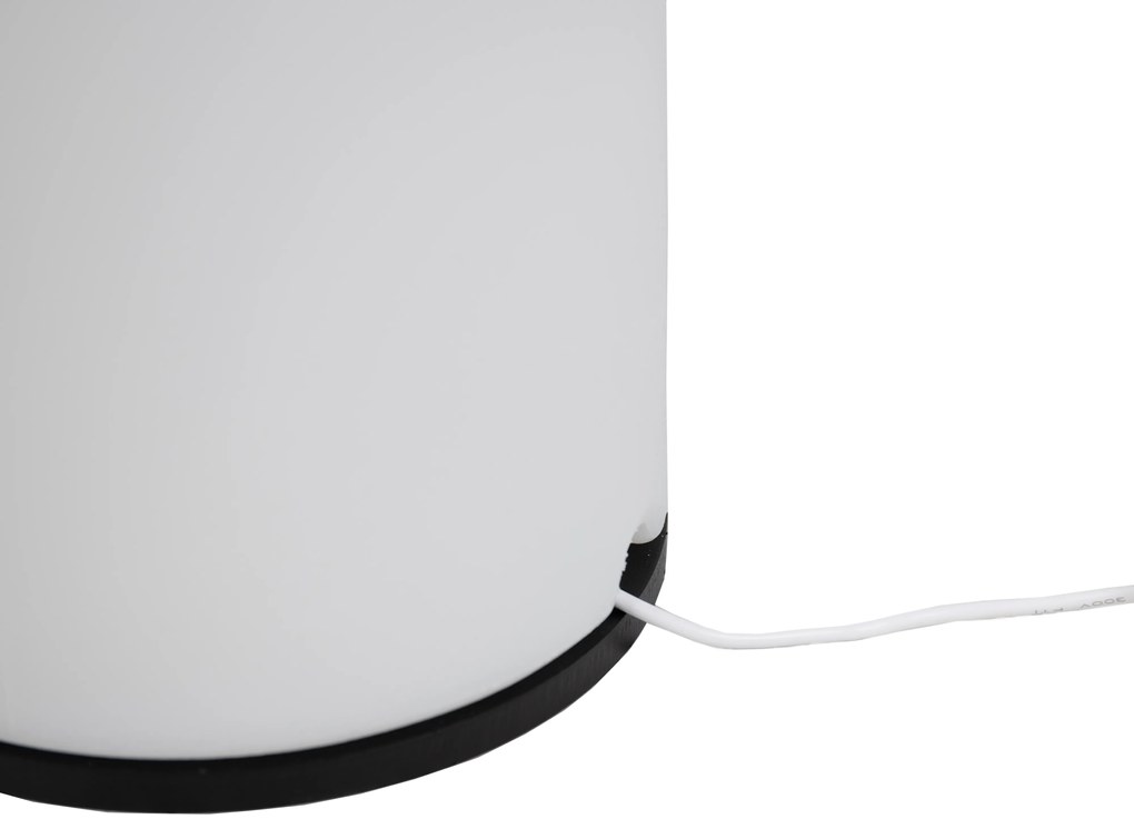 Buiten vloerlamp wit incl. LED IP65 oplaadbaar RGB - Fity Modern Buitenverlichting cilinder / rond Lamp