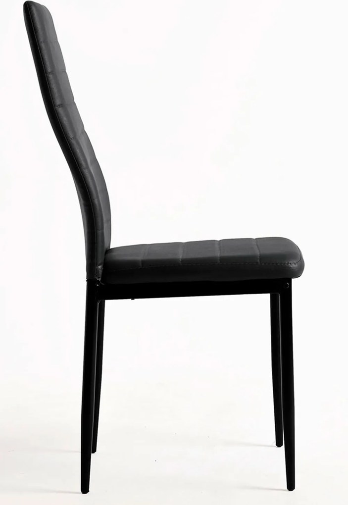 Set 4 Lauter Kunstlederen Stoelen