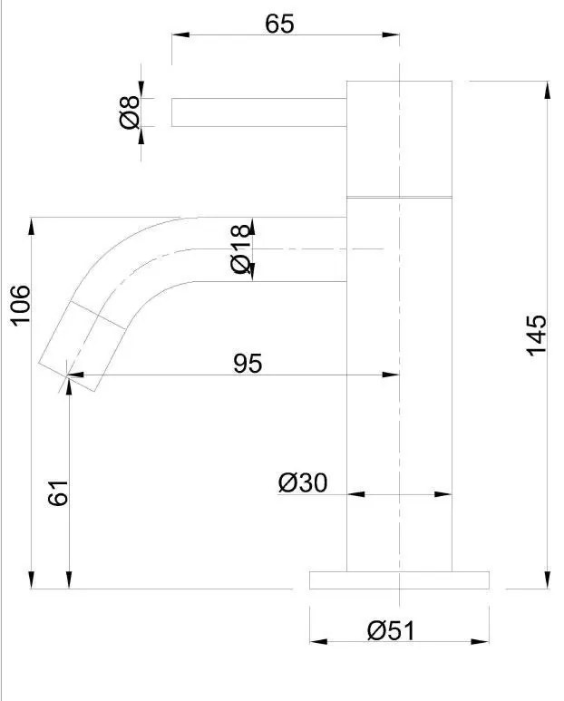 Best Design toiletkraan Round