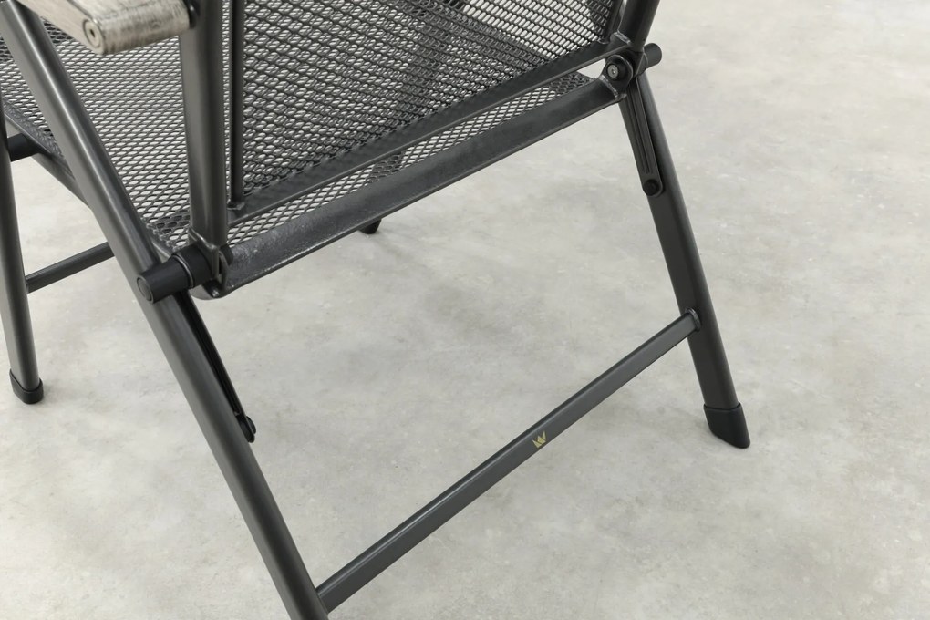 Royal Garden Balero strekmetaal verstelbare tuinstoel - Antraciet