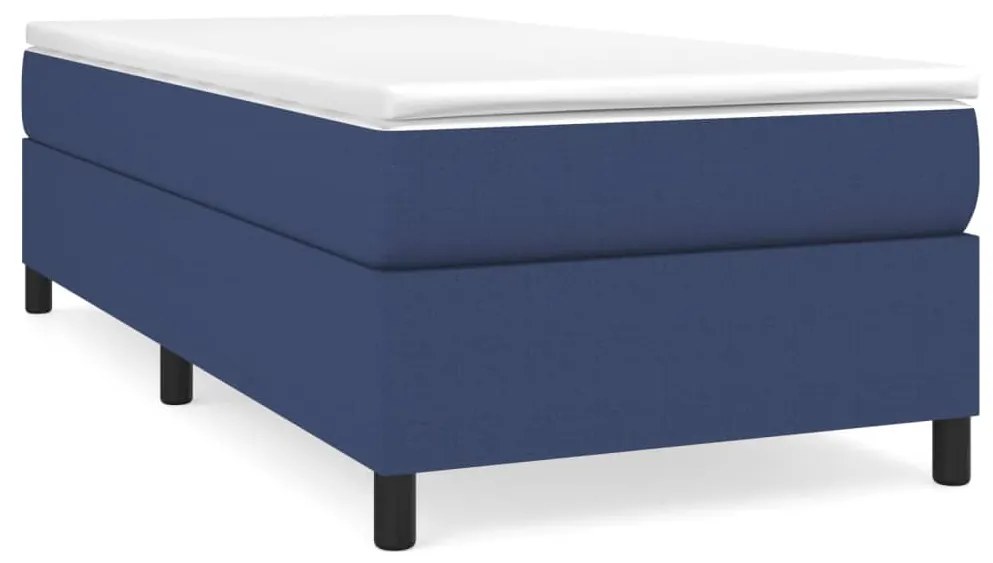 vidaXL Boxspringframe stof blauw 80x200 cm