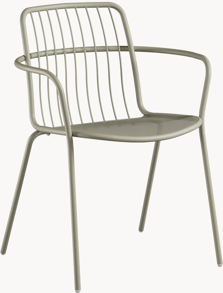 Tuinstoelen Alisea met armleuning, 2-delig