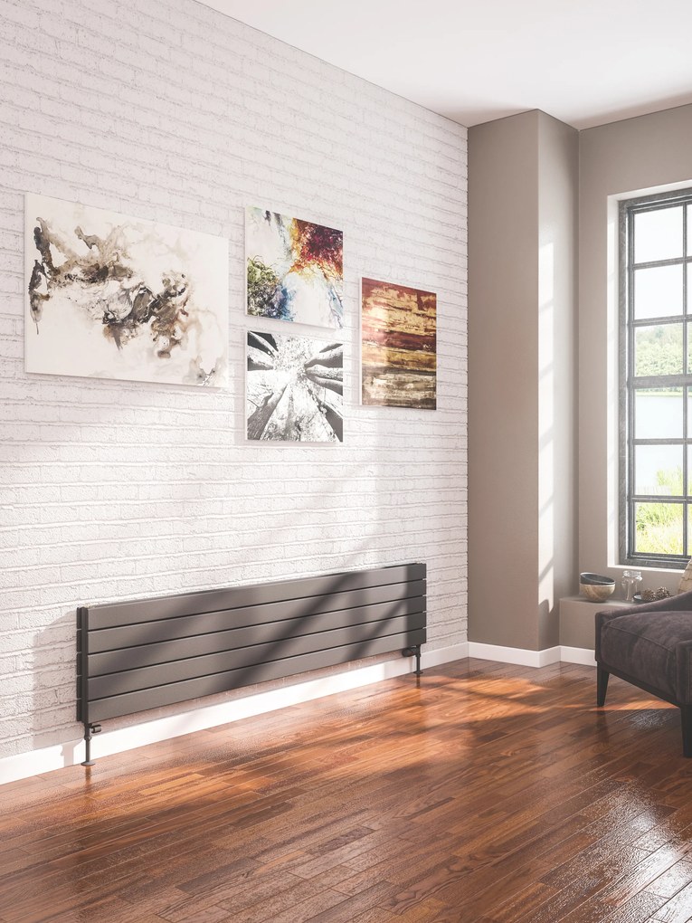 Eastbrook Addington type 20 radiator 35x180cm staal 1329W antraciet