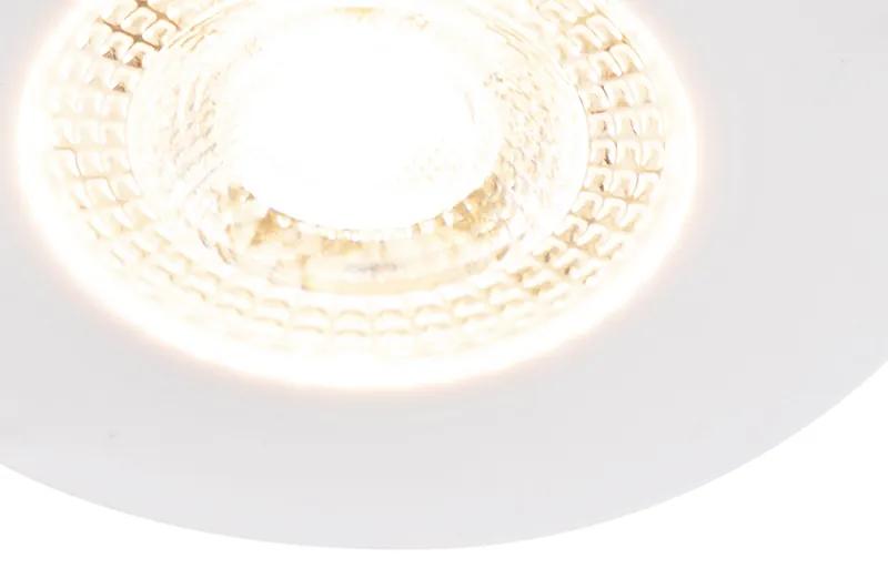 Buitenlamp LED Set van 5 inbouwspots wit 3 staps dimbaar - Ulo Modern IP44 Buitenverlichting rond Lamp