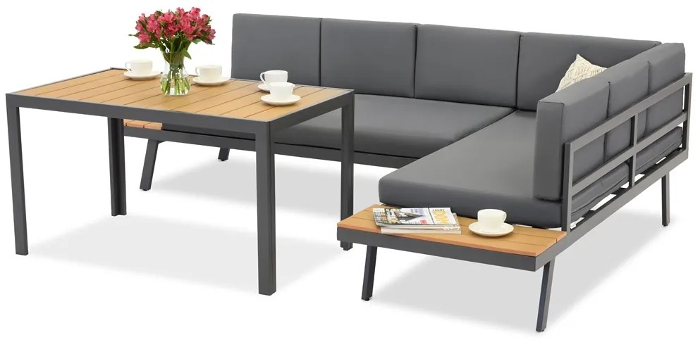 Tuinmeubelset Adria Garden Point antraciet