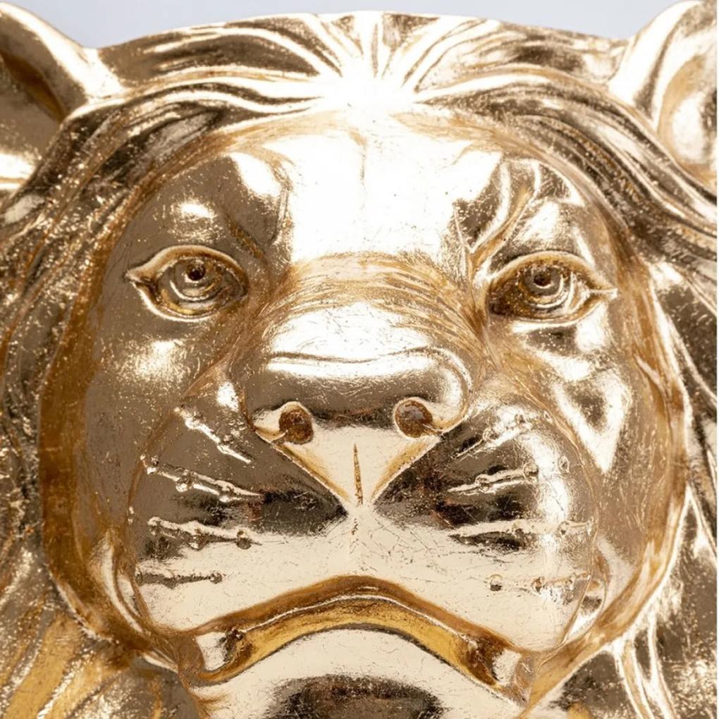Kare Design Lion Gold Leeuwenkop Plantenbak Goud