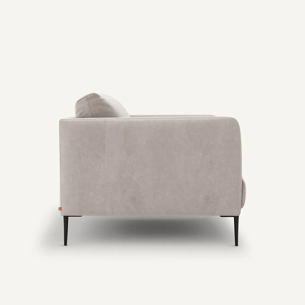 Fauteuil in fluweel, Oscar design E. Gallina